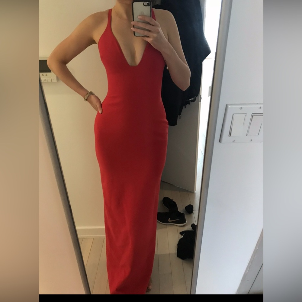 Cinq a Sept Red Gown